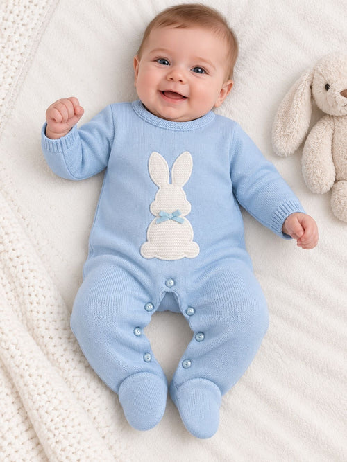 Baby Boy All-In-One Knitted Suit