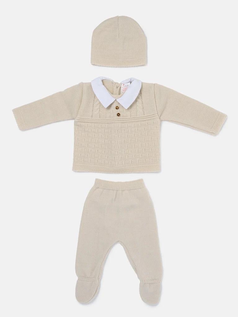 Baby Boy 3-Piece Knit Gift Box Set