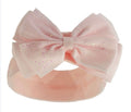 Baby Pink Glitter Bow Headband