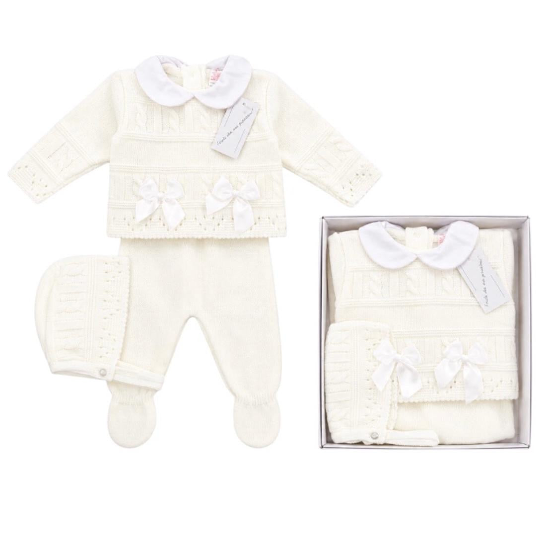 Baby Girl 3-Piece Knit Gift Box Set