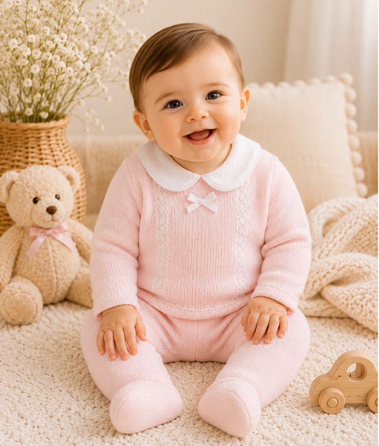 Baby Girl Pex 2-Piece Knitted Set