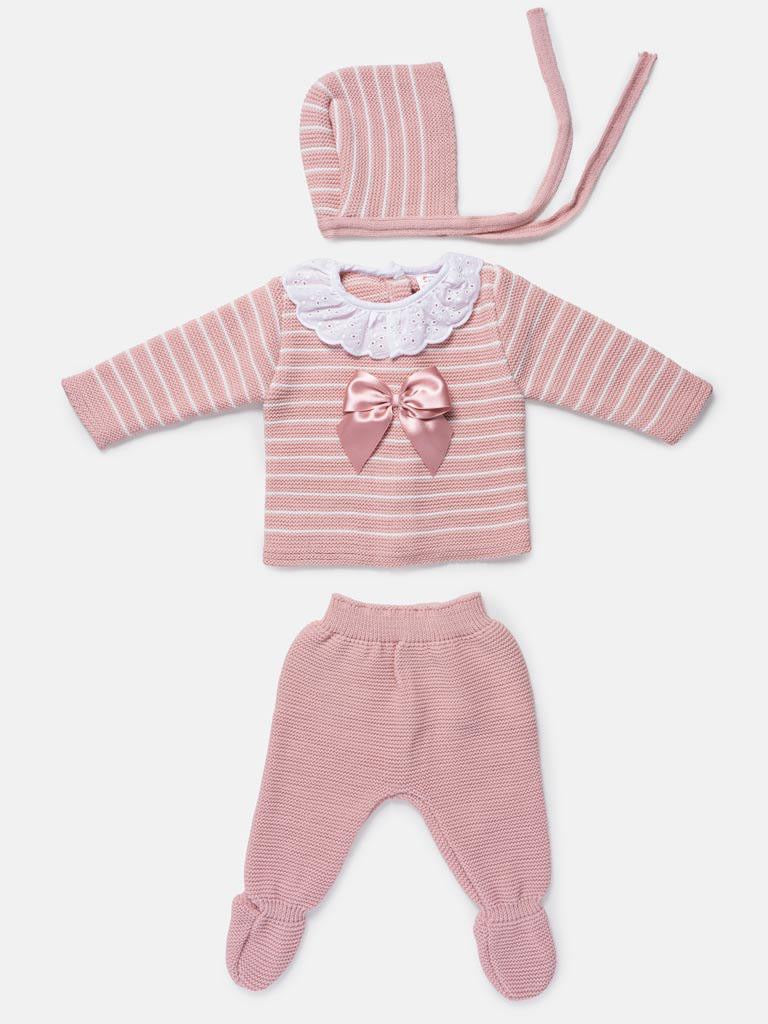 Baby Girl 3-Piece knit Gift Box Set