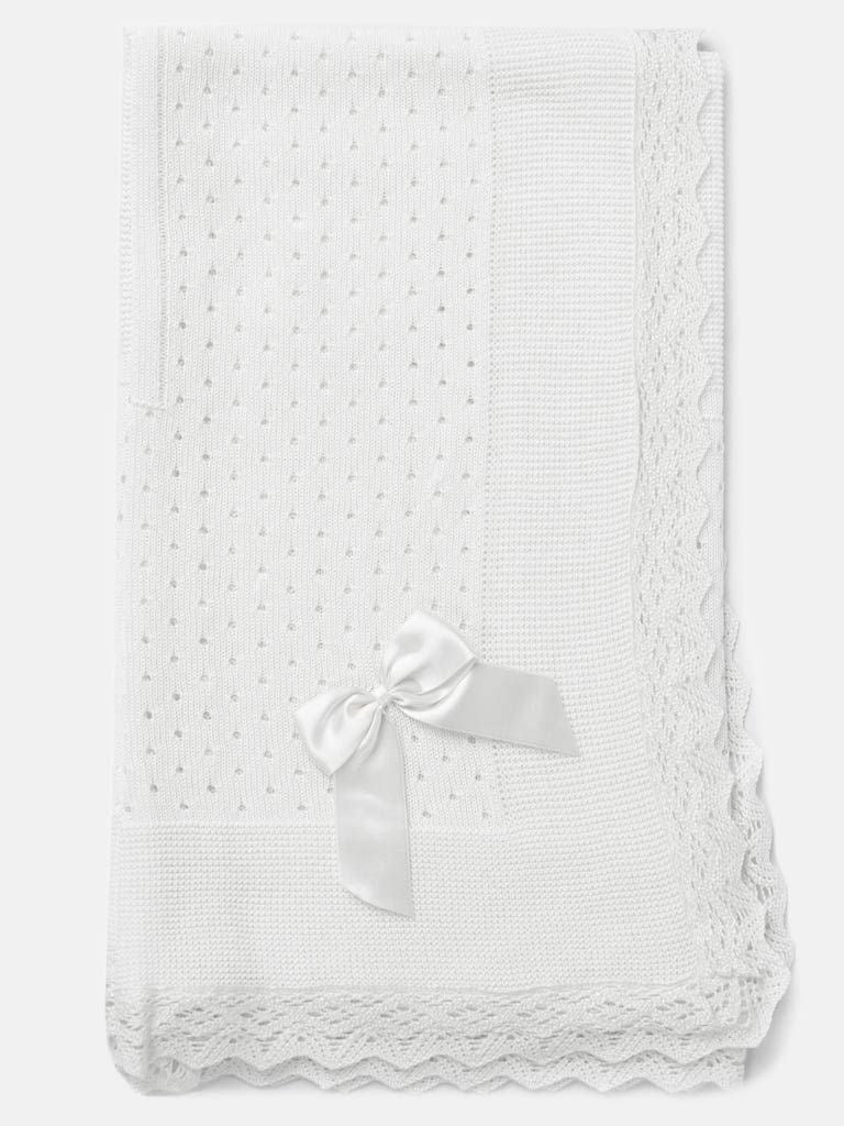 All White Spanish Blanket