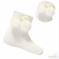 Cream PomPom Socks