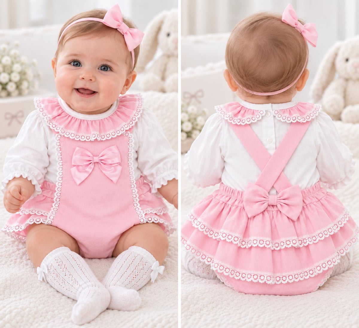 Baby Girl Spanish Romper & Shirt Set