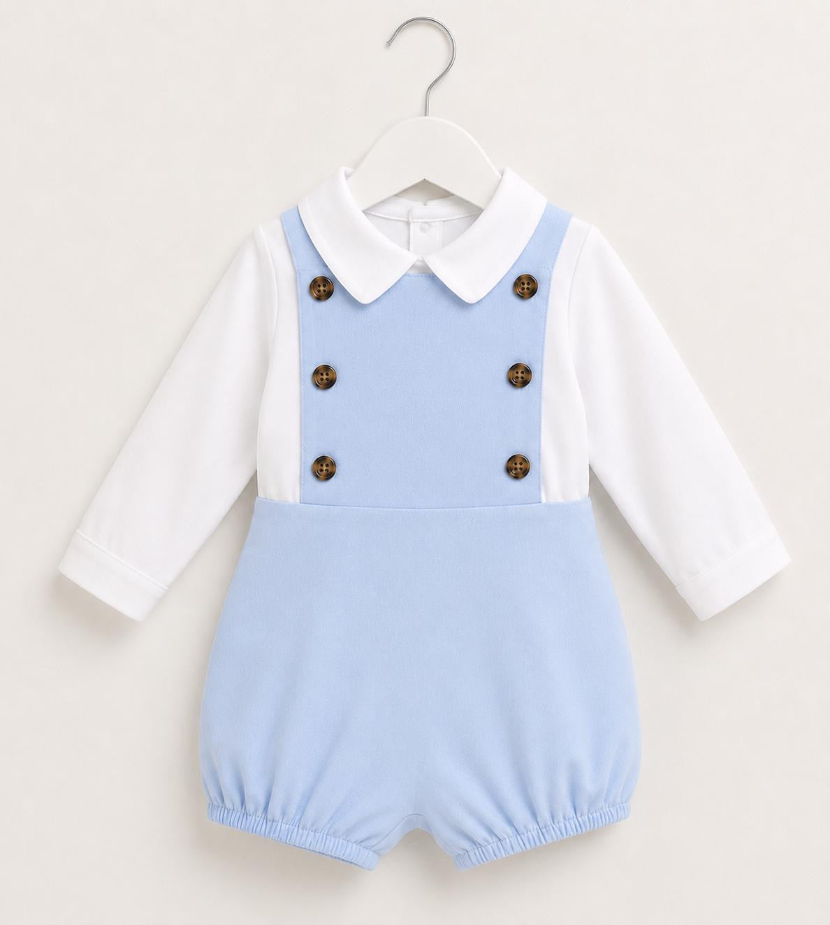 Baby Boy Spanish Dungaree Romper & Shirt