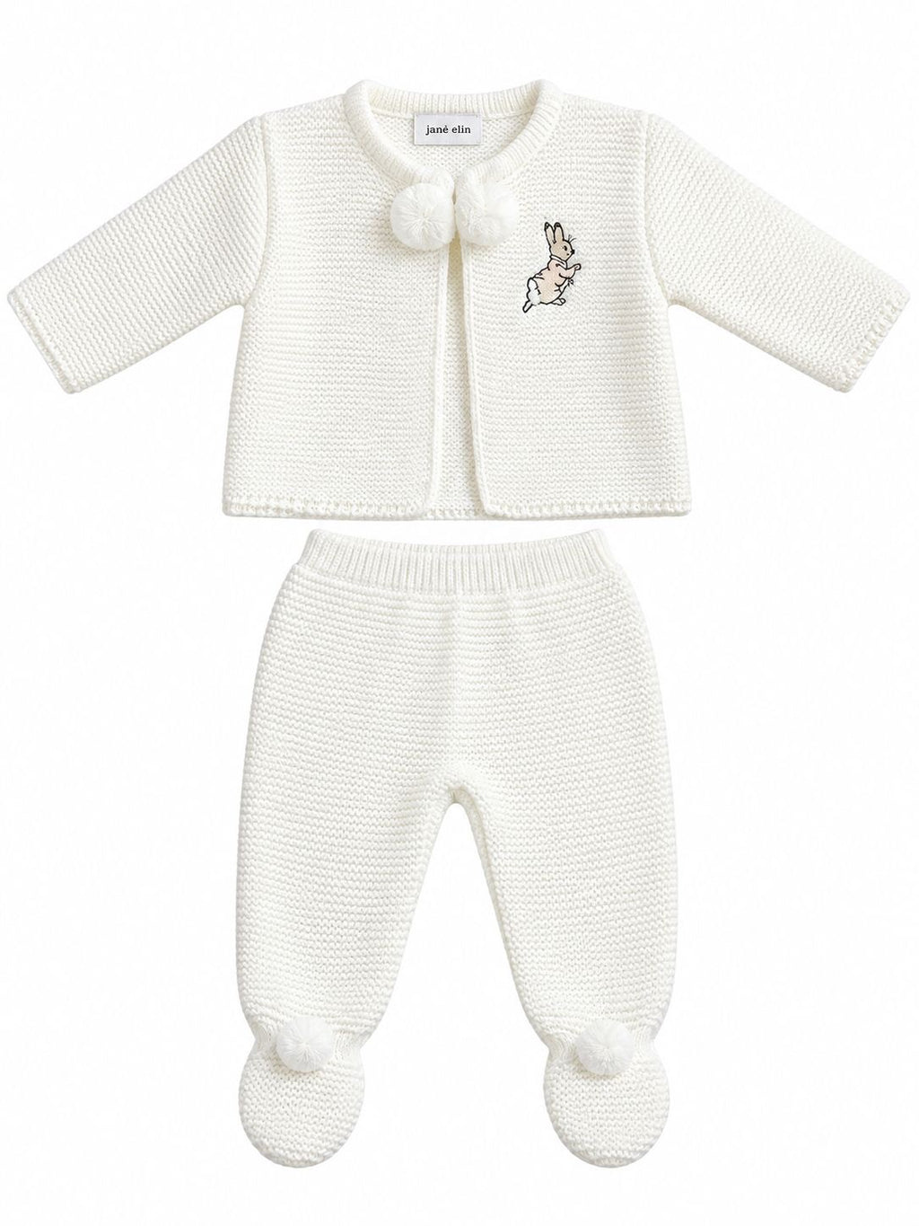 Baby Girl 2-Piece Rabbit Pram Suit